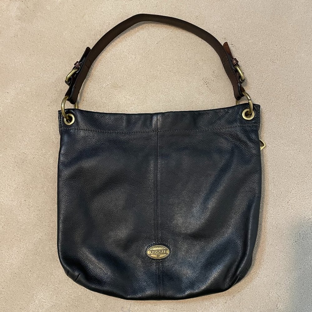 Black Leather Fossil Purse